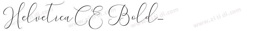 HelveticaCE Bold字体转换